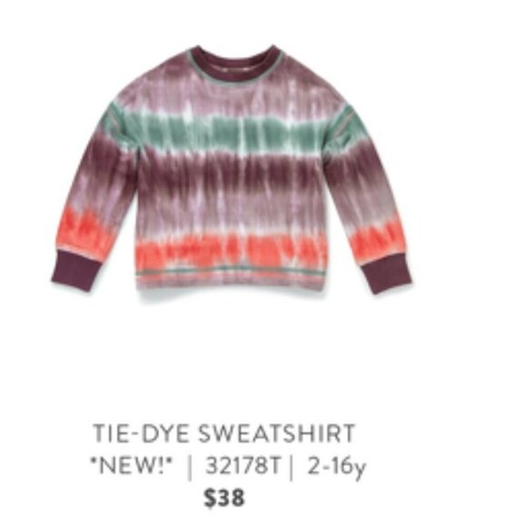 Matilda Jane tie dye long sleeve t-shirt kids size 4 NWT - Picture 3 of 6